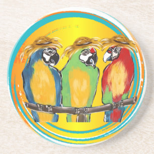 PARTY PARROTS UNTERSETZER