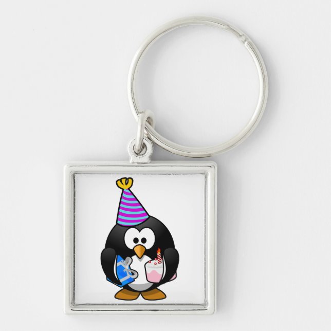Party Penguin Schlüsselanhänger (Vorne)