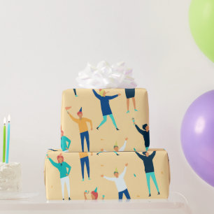 Party People Confetti Celebration Wrapping Paper Geschenkpapier