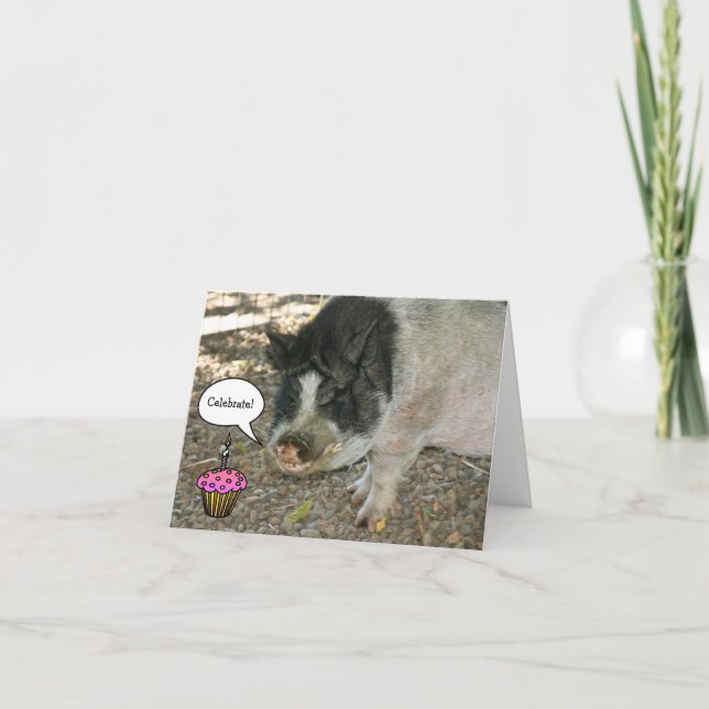 Party Pig Card Karte (Vorderseite)