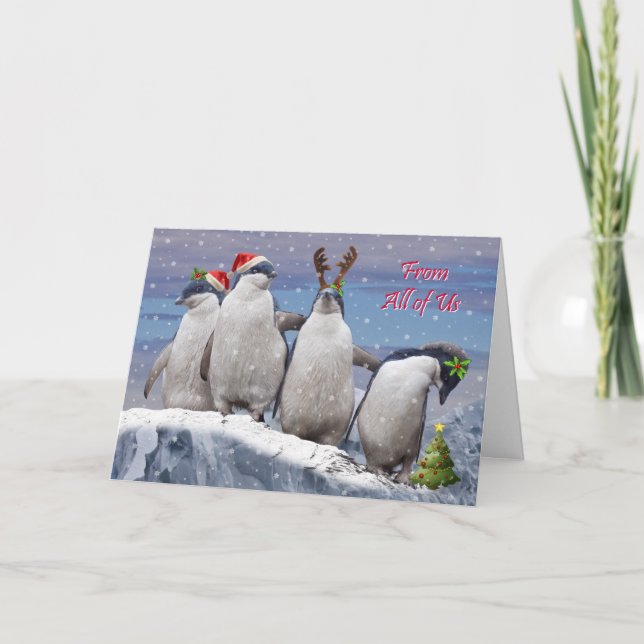 Party Pingos Weihnachtskarte Feiertagskarte (Vorderseite)