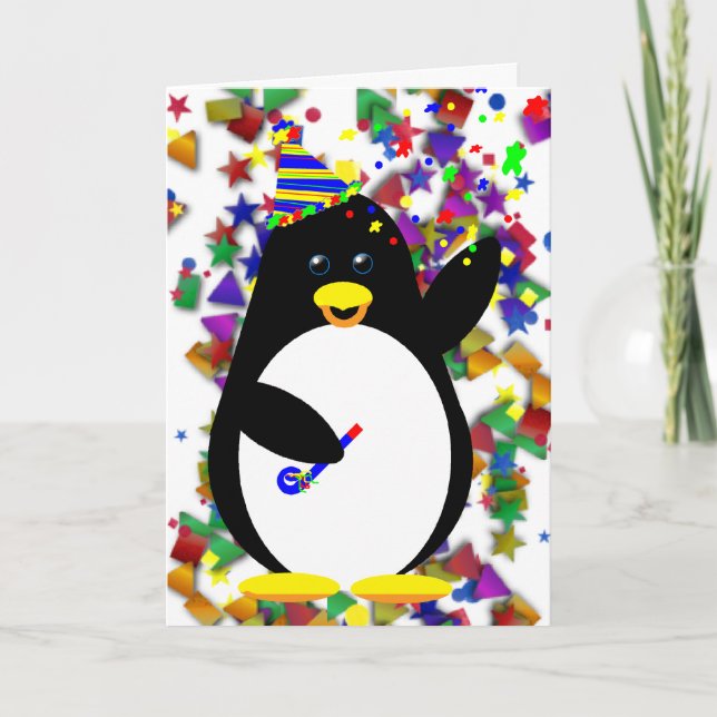 Party Pinguin Card Karte (Vorderseite)