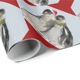 Party Pinguine Wrapping Paper - Weihnachten Geschenkpapier