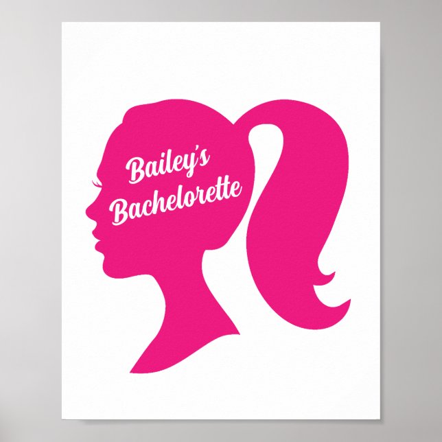 Party Pink Bachelorette Poster (Vorne)