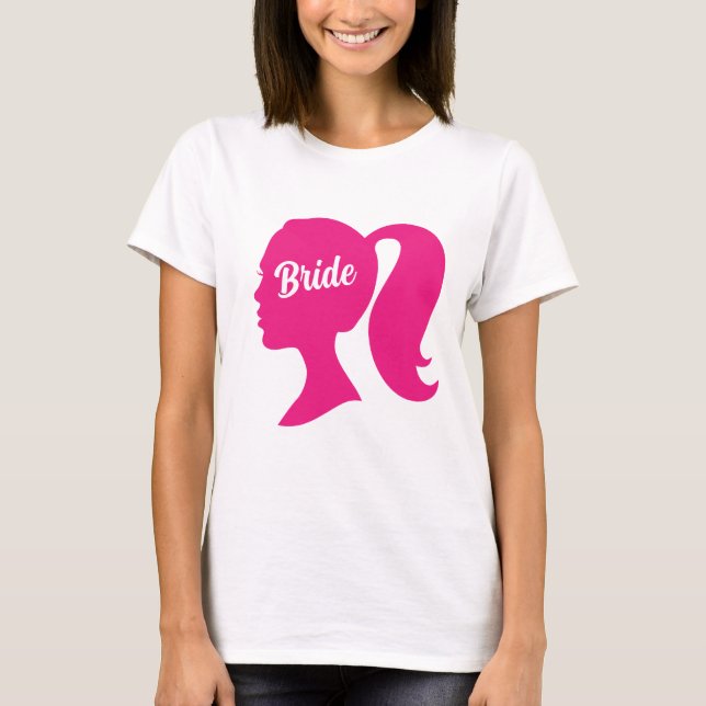 Party Pink Bride Bachelorette T-Shirt (Vorderseite)
