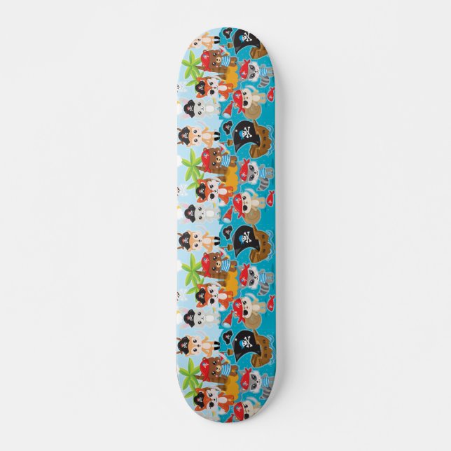 Party Pirate Skateboard für Tiere Crew (Vorne)