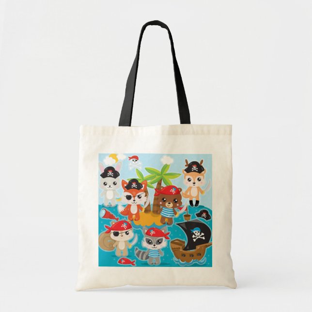 Party Pirate Tote Bag Tragetasche (Vorne)