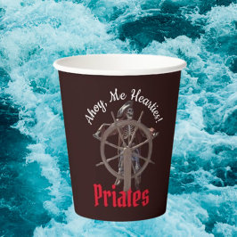 Party Pirates Skelettführer Pappbecher