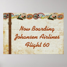 Party-Plakat für Reisegepäck Poster