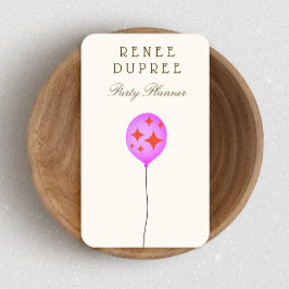 Party Planer Ballon Business Card Visitenkarte