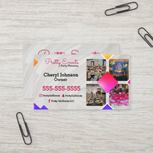 Party Planer Foto Visitenkarte