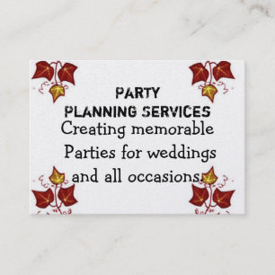 Party-Planung Visitenkarte