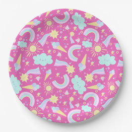 Party Plates to a magical birthday party. Pappteller
