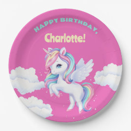 Party Plates to a magical birthday party. Pappteller