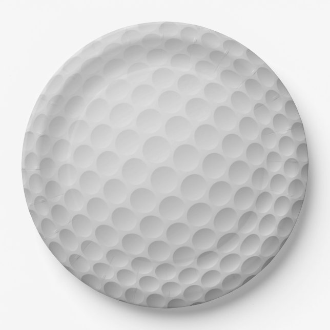 Party-Platine für Golf Ball-Design Pappteller (Vorderseite)