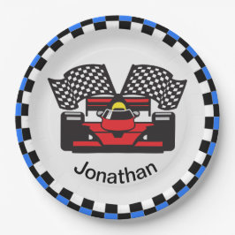 Party-Platte für das Design von Rennwagen Pappteller