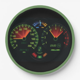 Party-Platte für das Radometer Odometer Pappteller