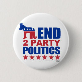 Party-Politik des Enden-zwei Button