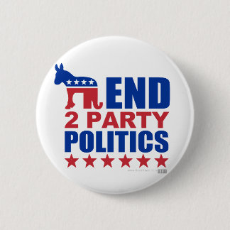 Party-Politik des Enden-zwei Button