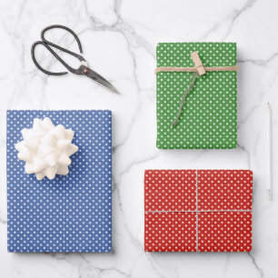 Party Polka Dots Pattern Geschenkpapier Set