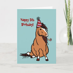 Party Pony Boys Carte d'anniversaire