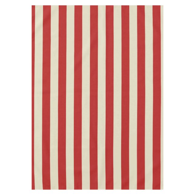Party Popcorn Streifen Tischdecke (Vorderseite)