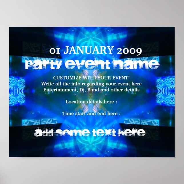 Party Poster #006 Poster (Vorne)
