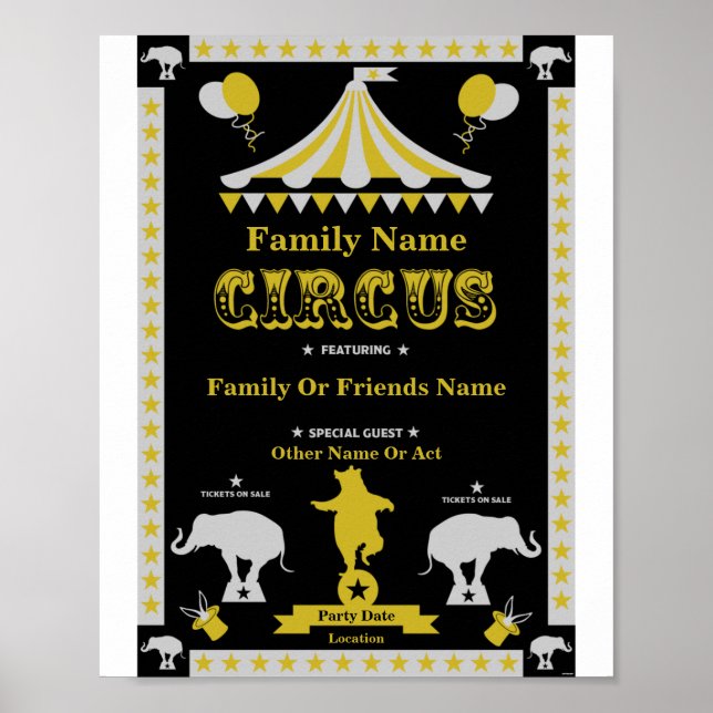 Party-Poster und Karten Poster (Vorne)