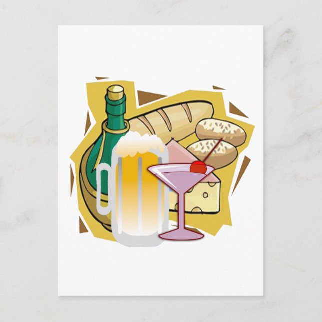 Party Postkarte (Vorderseite)