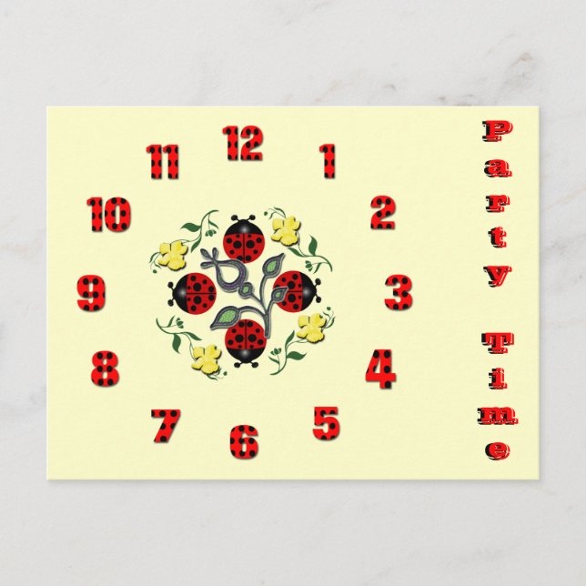 Party Postkarte (Vorderseite)