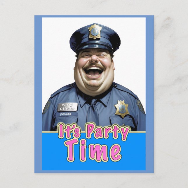 Party Postkarte (Vorderseite)