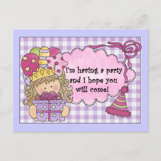 Party Princess Einladungen zum Geburtstag