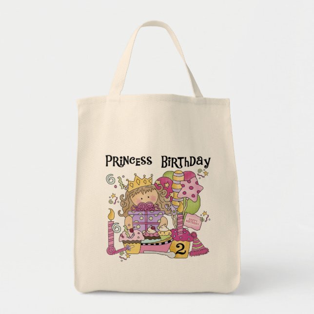 Party Prinzessin 2. Geburtstagsgeschenke Tragetasche (Vorne)