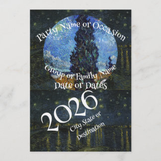 Party-Produkt Eigenes Bild Custom 2026 1 2 3 4 5 Einladung