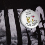 Party Pub Crawl Bierbraun Alkohol Geburtstag Button<br><div class="desc">Dieses Design kann in dem Bereich personalisiert werden, der durch das Ändern des Fotos und/oder Textes zur Verfügung gestellt wird. Sie können auch angepasst werden, indem Sie auf Vorlage personalisieren klicken und dann auf die Schaltfläche klicken, um weitere Optionen anzupassen, um die Hintergrundfarbe zu löschen oder zu ändern, Text hinzuzufügen,...</div>