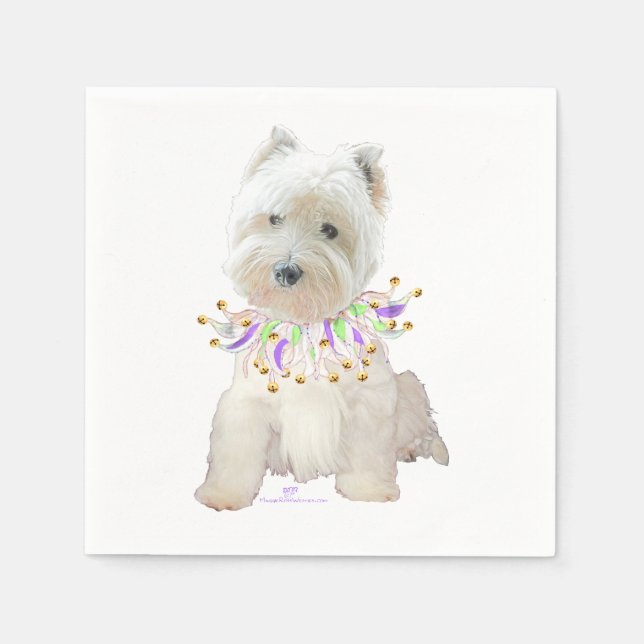 Party Puppy Serviette (Vorderseite)