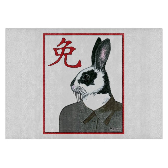 Party Rabbit Schneidebrett (Vorderseite)