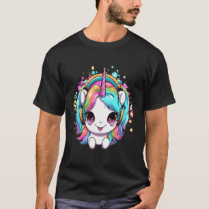 Party Rainbow Unicoro Festival Dj T-Shirt