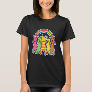 Party Regenbogenkatzen EDM Festival Rave T-Shirt