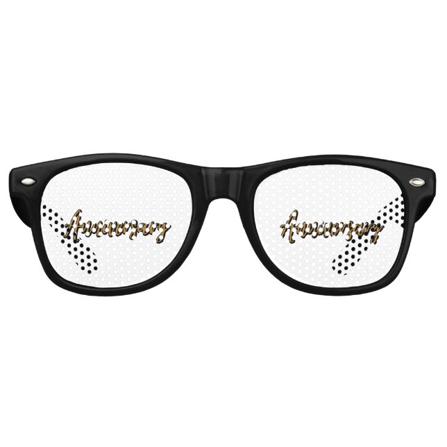 Party Retro Sonnenbrille zum Goldenen Jubiläum (Vorderseite)