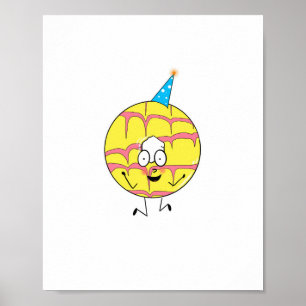 Party-Ring, lustiges Cookie-Thema Poster