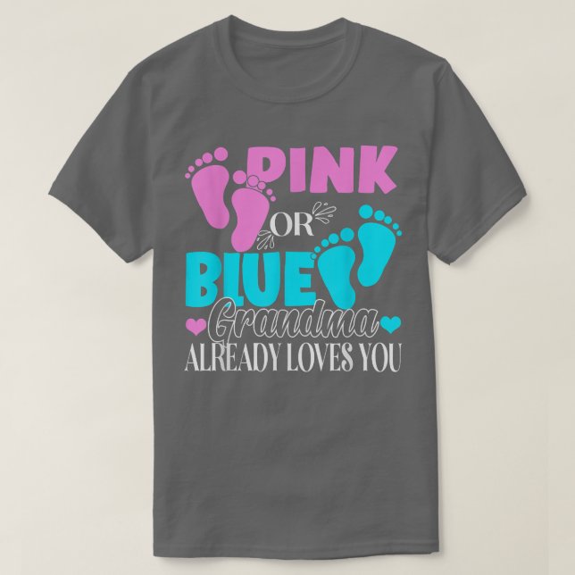 Party: Rosa oder blaue Oma-Lieben T-Shirt (Design vorne)