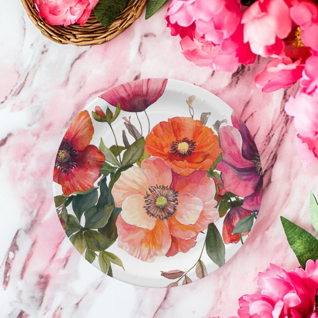 Party Rosa und Rot Pappteller (Von Creator hochgeladen)