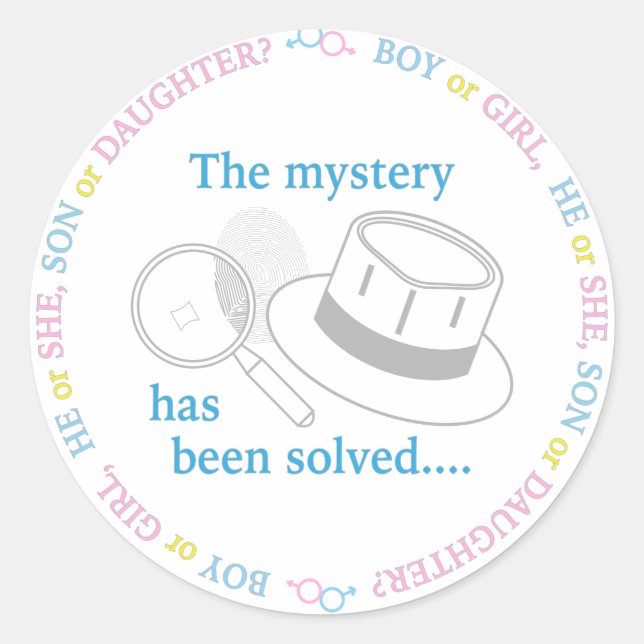 Party Runder Aufkleber (Vorderseite)