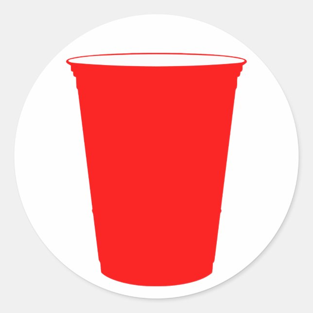 Party Runder Aufkleber (Vorderseite)