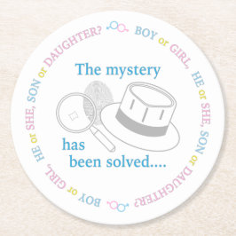 Party Runder Pappuntersetzer