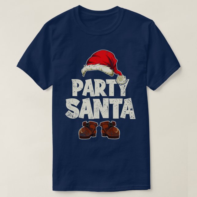 Party Santa Funny T-Shirt (Design vorne)