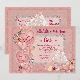 Party Schatzvalentines Tages Einladung