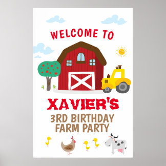 Party-Schild, Begrüßungszeichen des landwirtschaft Poster