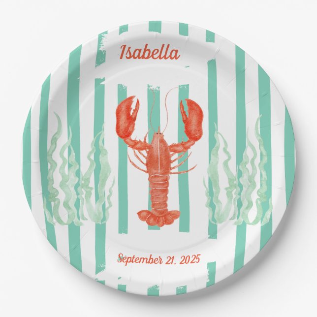 Party "Seafood Boil" - Brunch in der Lobby Pappteller (Vorderseite)